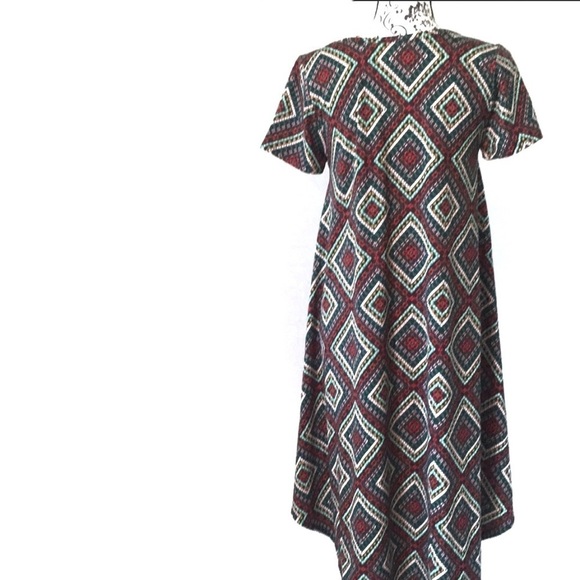 LuLaRoe Cassie Dress With Fall Colors Size Small - Picture 5 of 9
